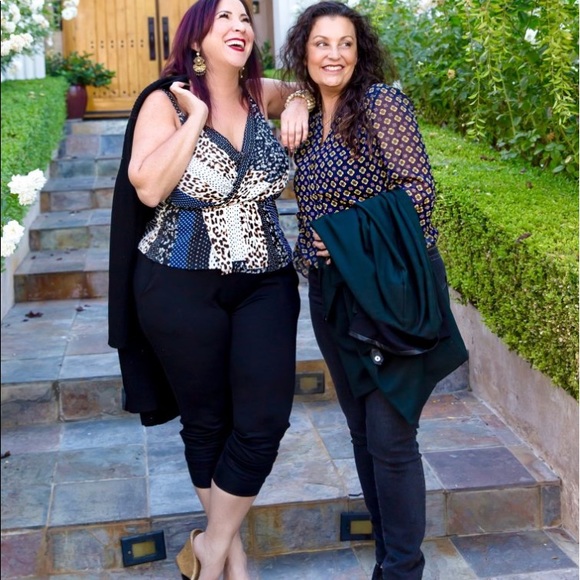 Cabi Crossover Cami, #3787 Polka dot animal print - Picture 4 of 10